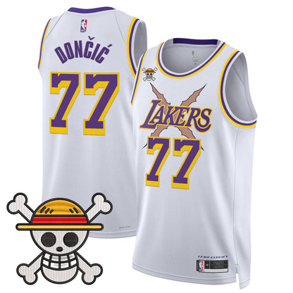 Los Angeles Lakers x One Piece Swingman Jersey - Stitched