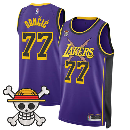 Los Angeles Lakers x One Piece Swingman Jersey - Stitched