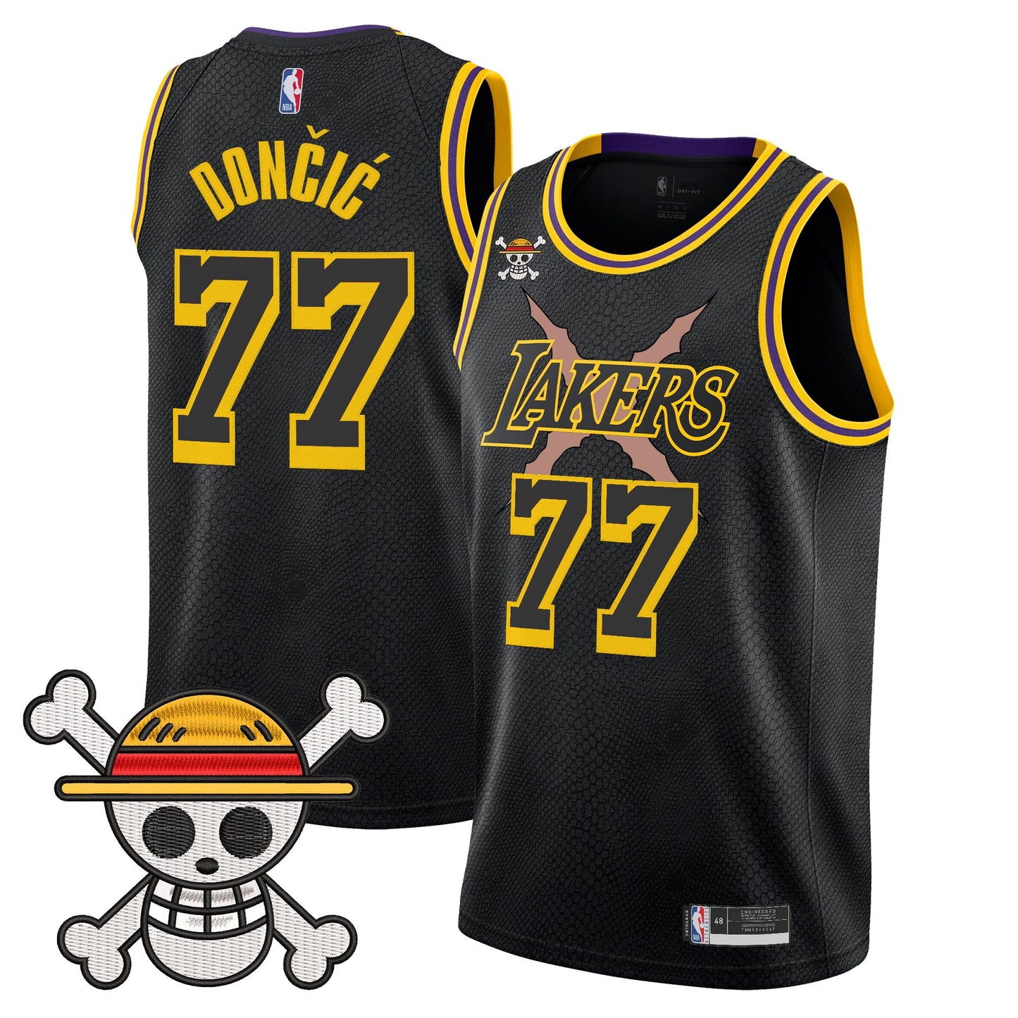 Los Angeles Lakers x One Piece Swingman Jersey - Stitched