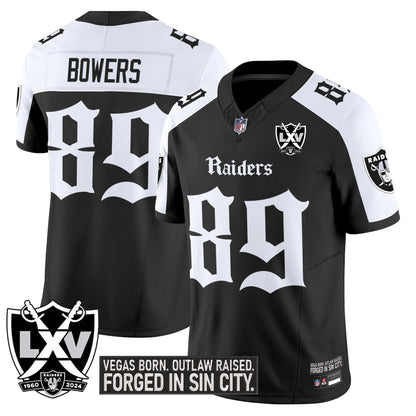 Las Vegas Raiders 'Gothic Sin City Shadows Edition' Vapor Limited Jersey - All Stitched