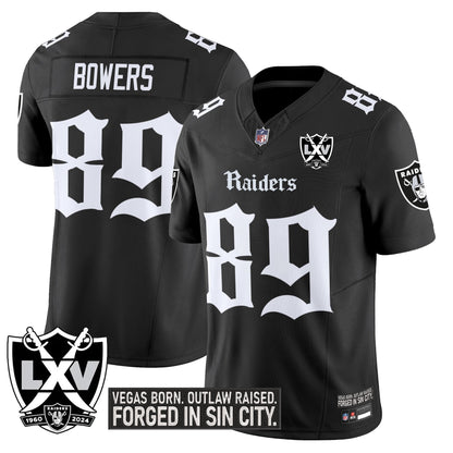 Las Vegas Raiders 'Gothic Sin City Shadows Edition' Vapor Limited Jersey - All Stitched