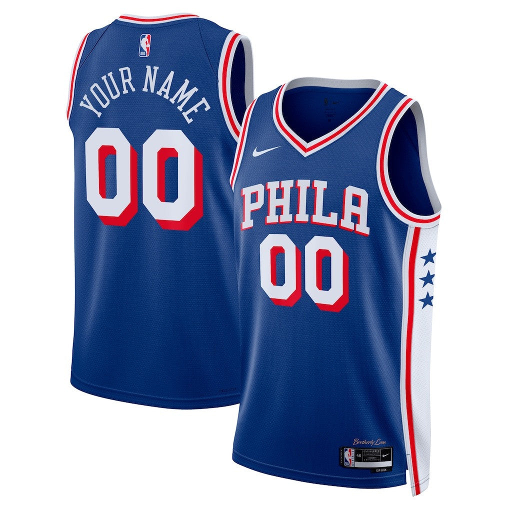 Philadelphia 76ers Swingman Custom Jersey - All Stitched