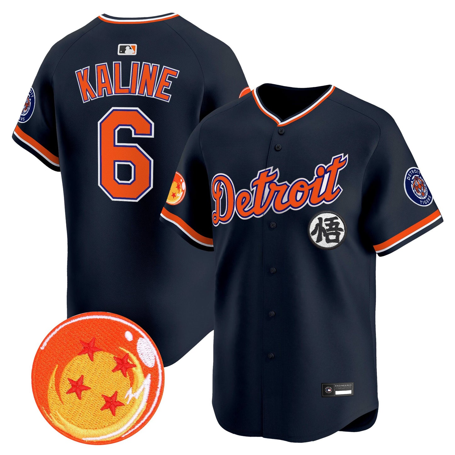 Detroit Tigers x Dragon Ball Vapor Premier Limited Jersey - All Stitched
