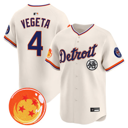 Detroit Tigers x Dragon Ball Vapor Premier Limited Jersey - All Stitched