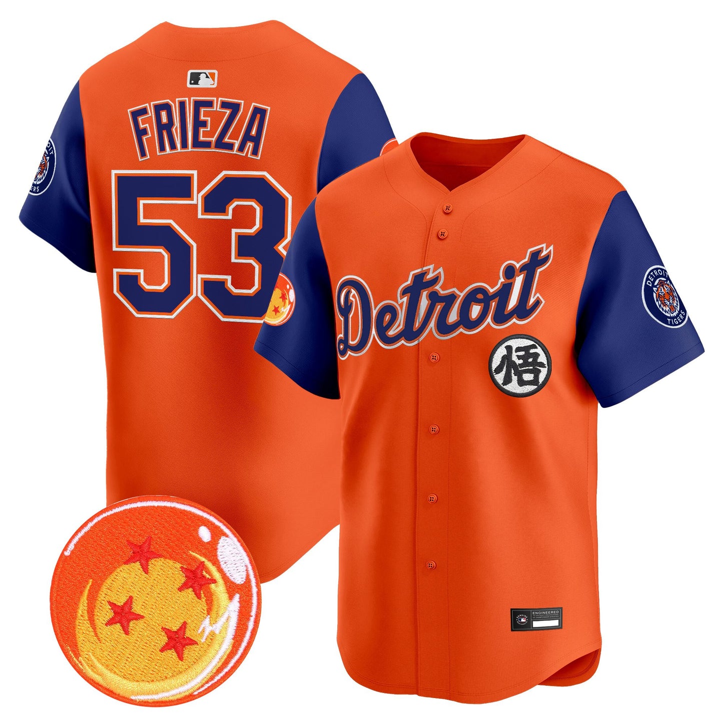Detroit Tigers x Dragon Ball Vapor Premier Limited Jersey - All Stitched