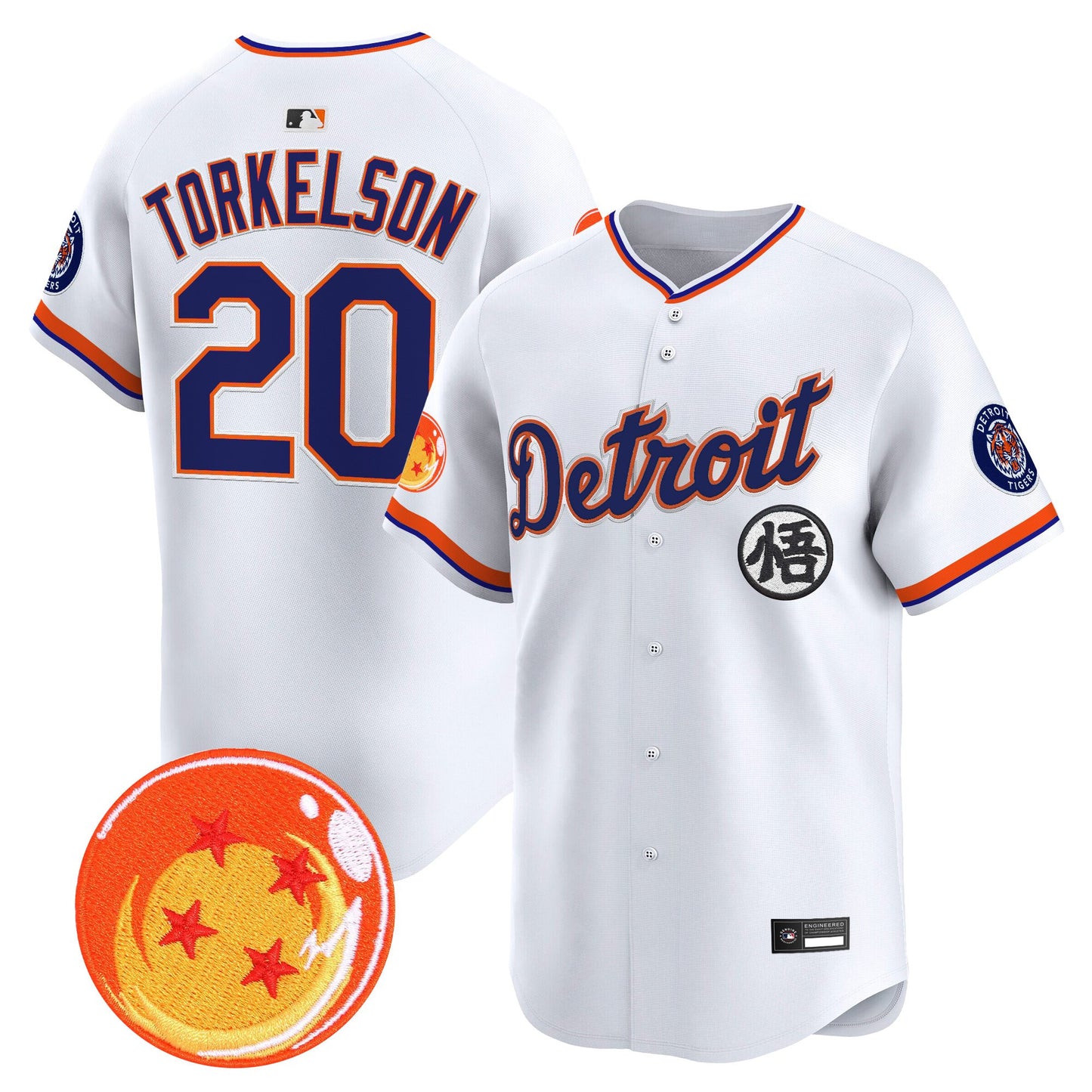 Detroit Tigers x Dragon Ball Vapor Premier Limited Jersey - All Stitched