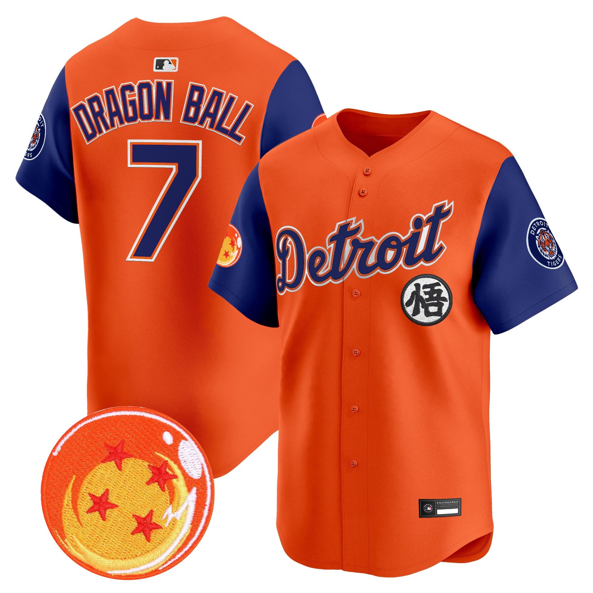 Detroit Tigers x Dragon Ball Vapor Premier Limited Jersey - All Stitched