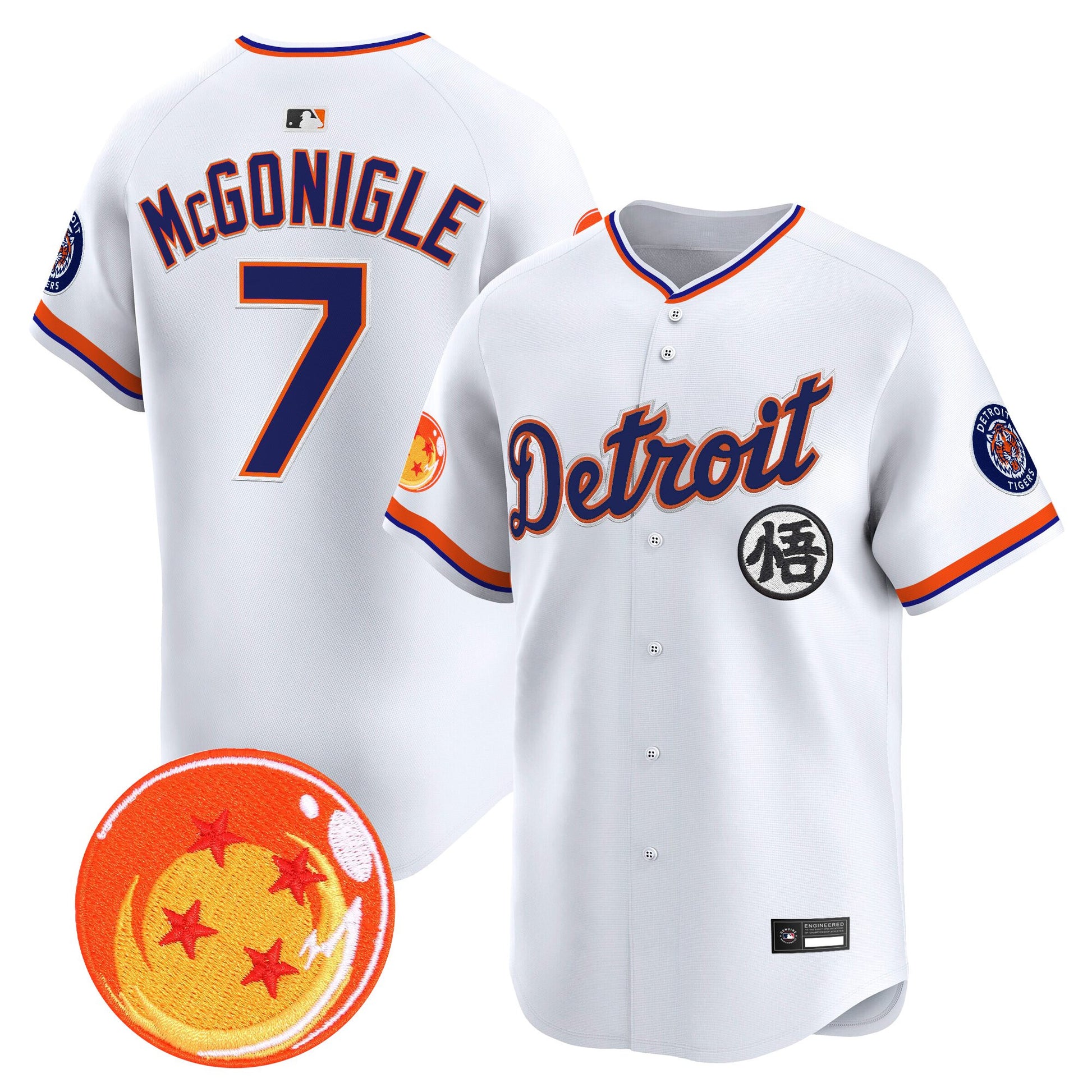 Detroit Tigers x Dragon Ball Vapor Premier Limited Jersey - All Stitched