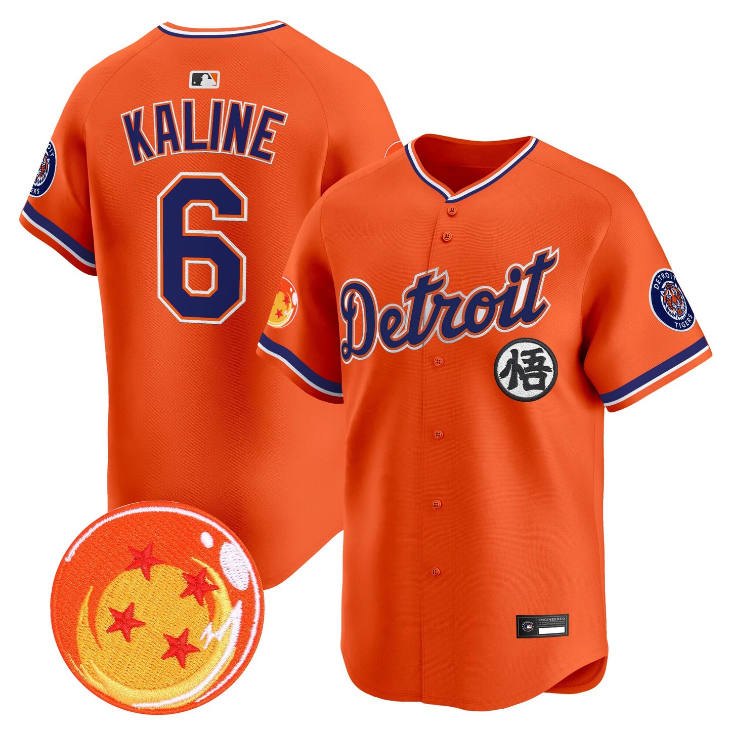 Detroit Tigers x Dragon Ball Vapor Premier Limited Jersey - All Stitched