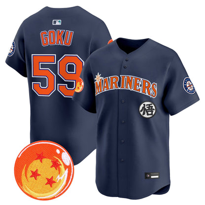 Seattle Mariners x Dragon Ball Vapor Premier Limited Jersey - All Stitched