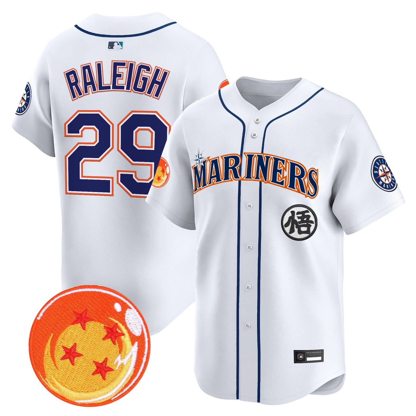 Seattle Mariners x Dragon Ball Vapor Premier Limited Jersey - All Stitched