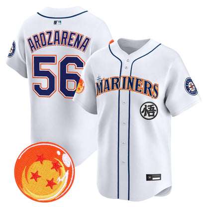 Seattle Mariners x Dragon Ball Vapor Premier Limited Jersey - All Stitched