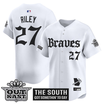 Men's Atlanta Braves 'Gothic South x Outkast Edition' Vapor Premier Limited Jersey V2- All Stitched
