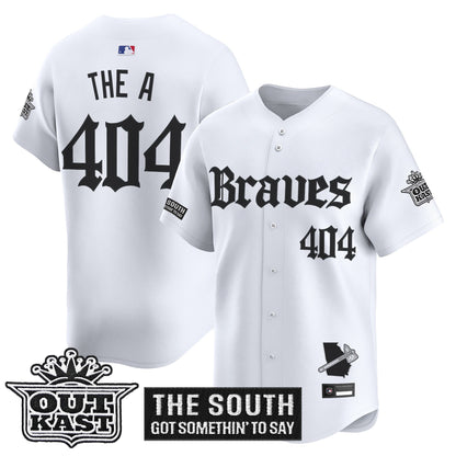 Men's Atlanta Braves 'Gothic South x Outkast Edition' Vapor Premier Limited Jersey V2- All Stitched