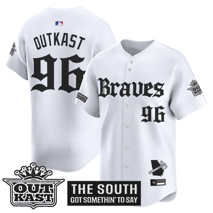 Men's Atlanta Braves 'Gothic South x Outkast Edition' Vapor Premier Limited Jersey V2- All Stitched