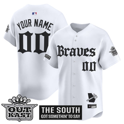 Atlanta Braves 'Gothic South x Outkast Edition' Vapor Premier Limited Custom Jersey V2- All Stitched