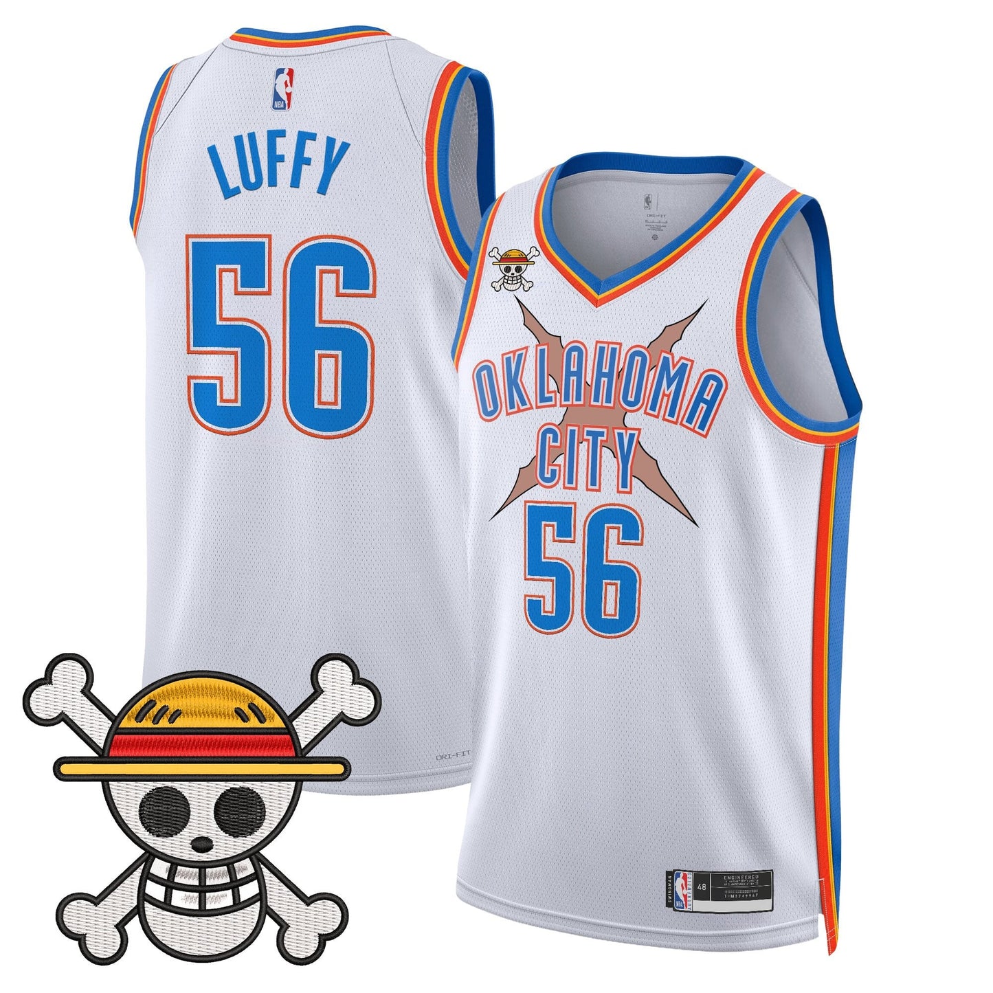 Oklahoma City Thunder x One Piece Swingman Jersey- Stitched