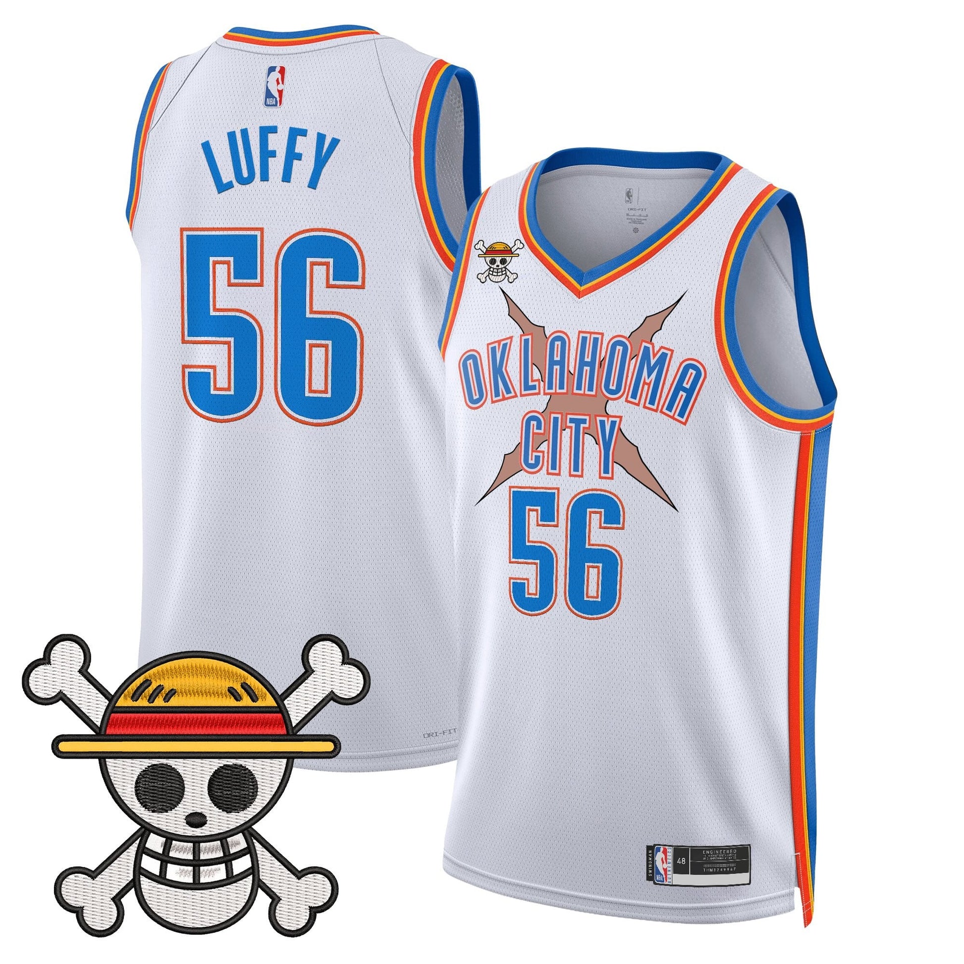 Oklahoma City Thunder x One Piece Swingman Jersey- Stitched