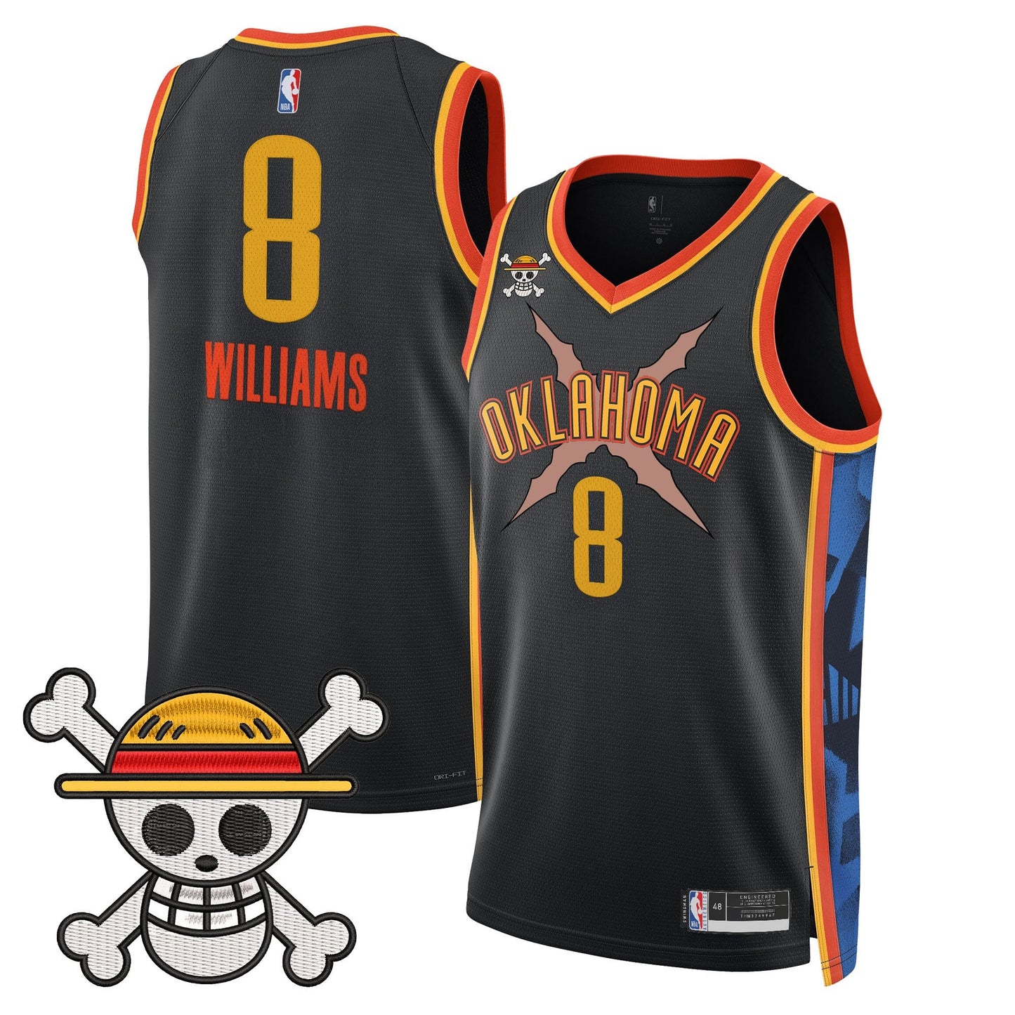 Oklahoma City Thunder x One Piece Swingman Jersey- Stitched