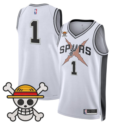San Antonio Spurs x One Piece Jersey Collection - Stitched