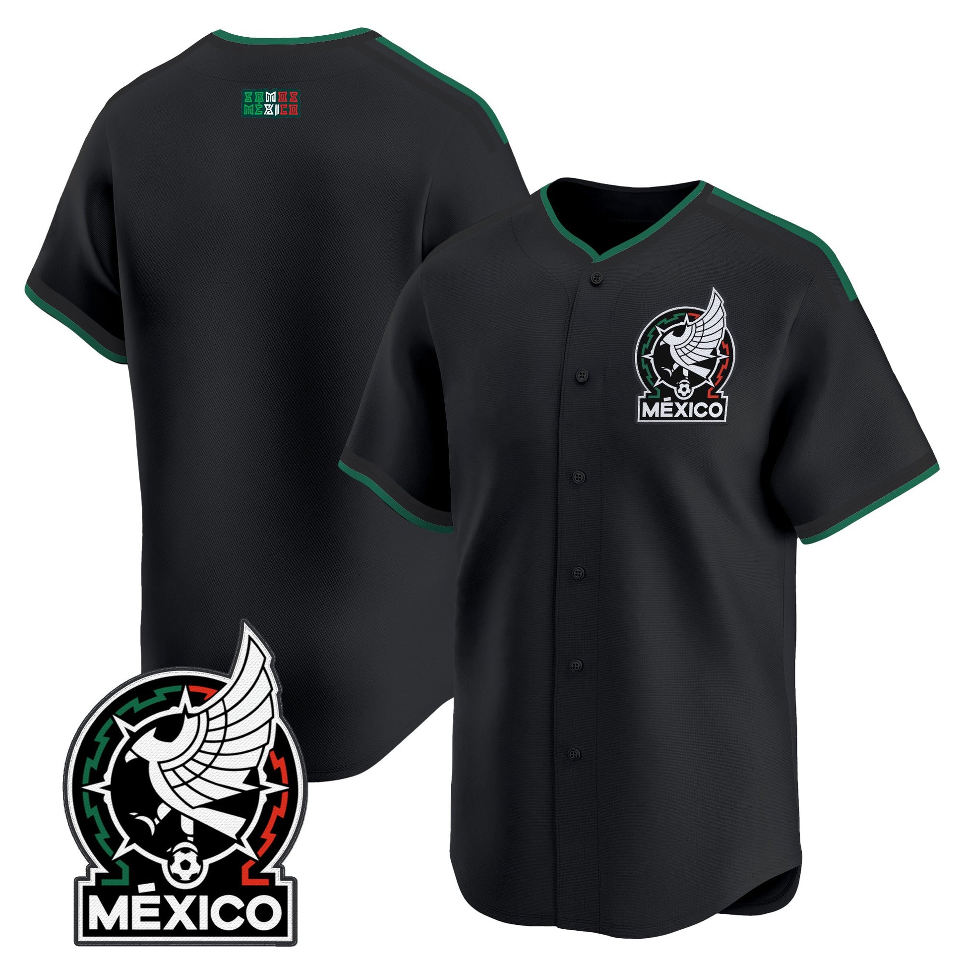 Mexico 2026 National Team Vapor Baseball Jersey - All Stitched