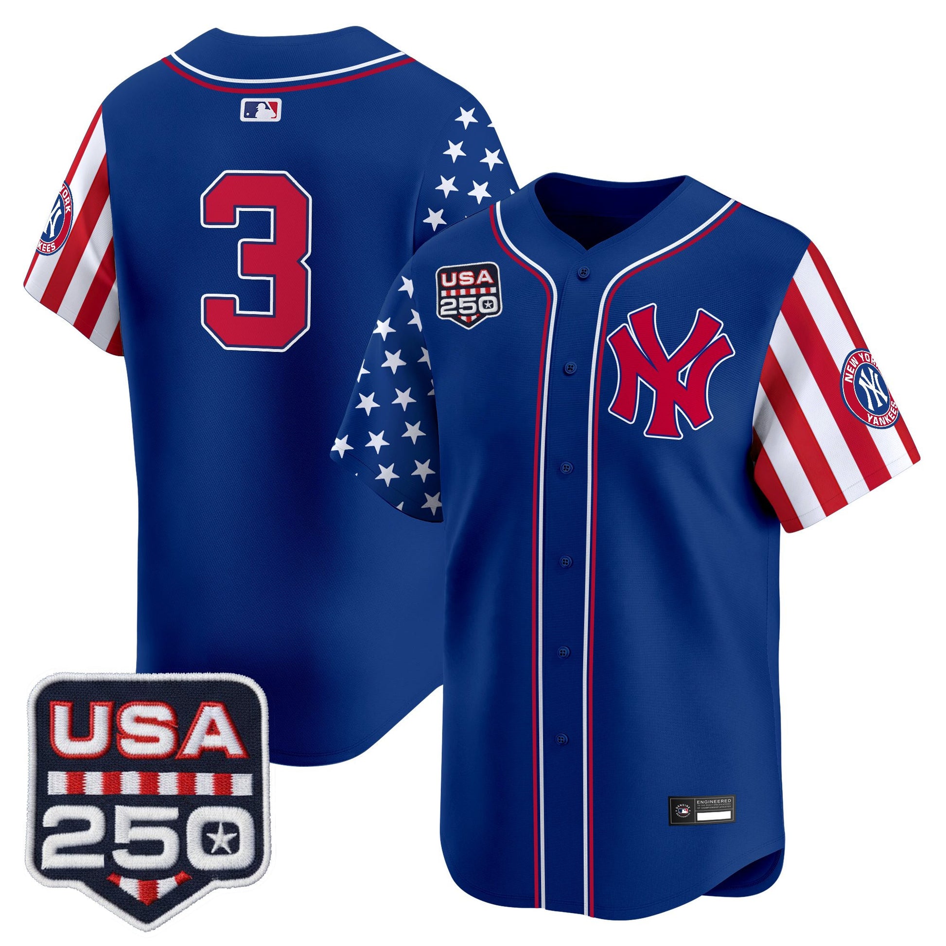 Yankees "America250 Edition" Vapor Premier Limited Jersey V2 - All Stitched
