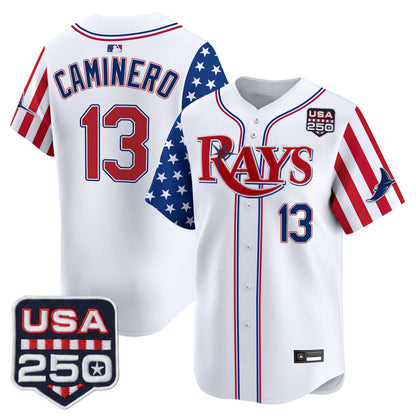 Tampa Bay Rays "America 250 Edition" Vapor Premier Limited Jersey - All Stitched