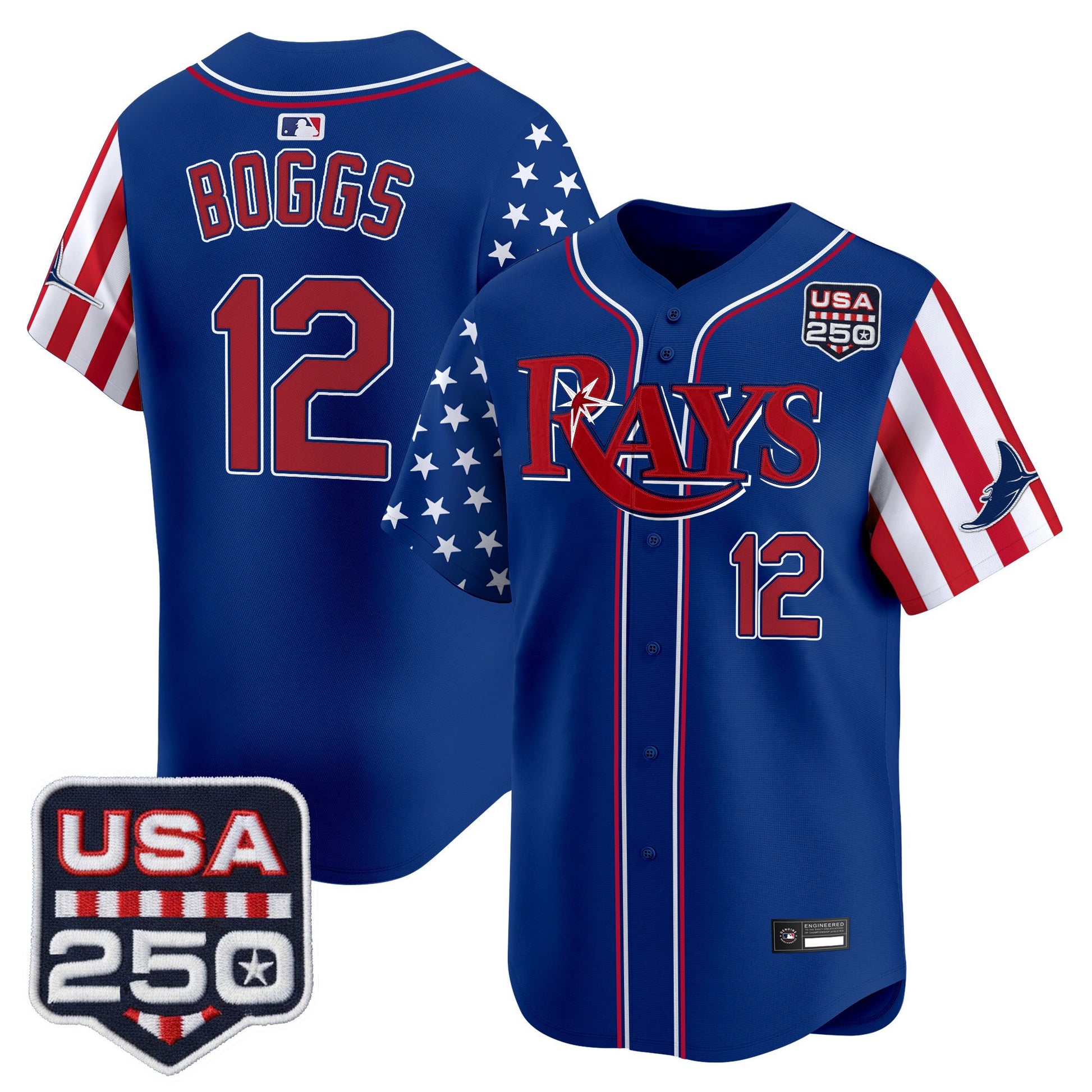 Tampa Bay Rays "America 250 Edition" Vapor Premier Limited Jersey - All Stitched