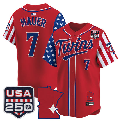 Minnesota Twins "America 250 Edition" Vapor Premier Limited Jersey - All Stitched
