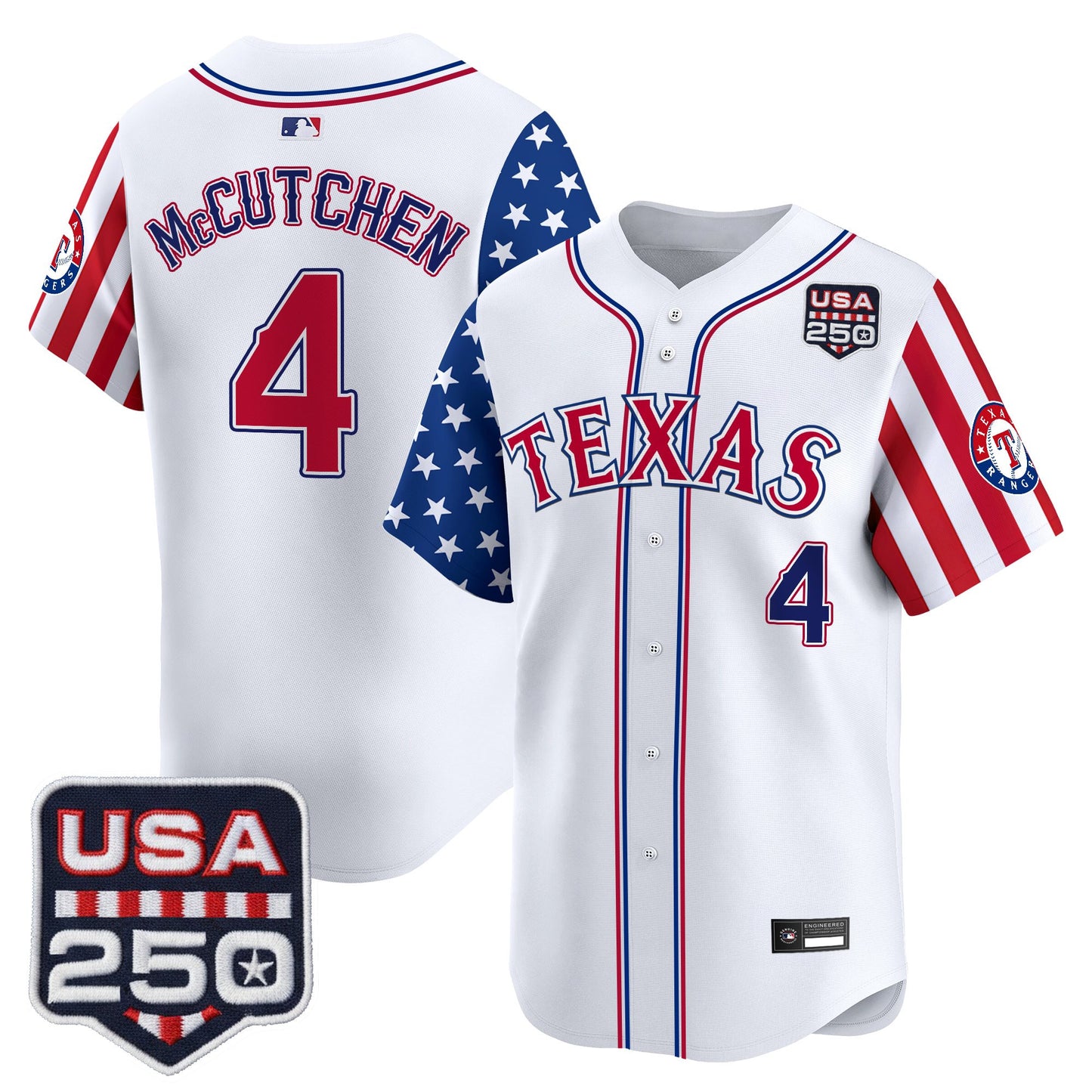 Texas Rangers "America 250 Edition" Vapor Premier Limited Jersey - All Stitched