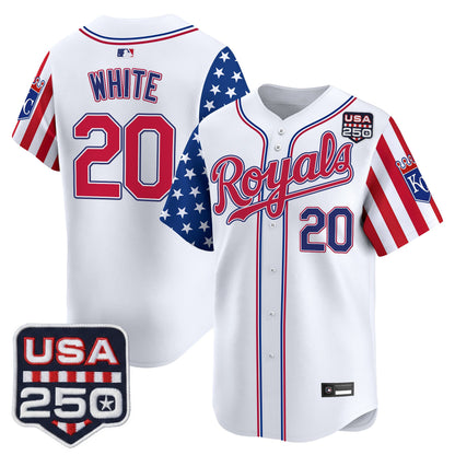 Men's Kansas City Royals "America 250 Edition" Vapor Premier Limited Jersey - All Stitched