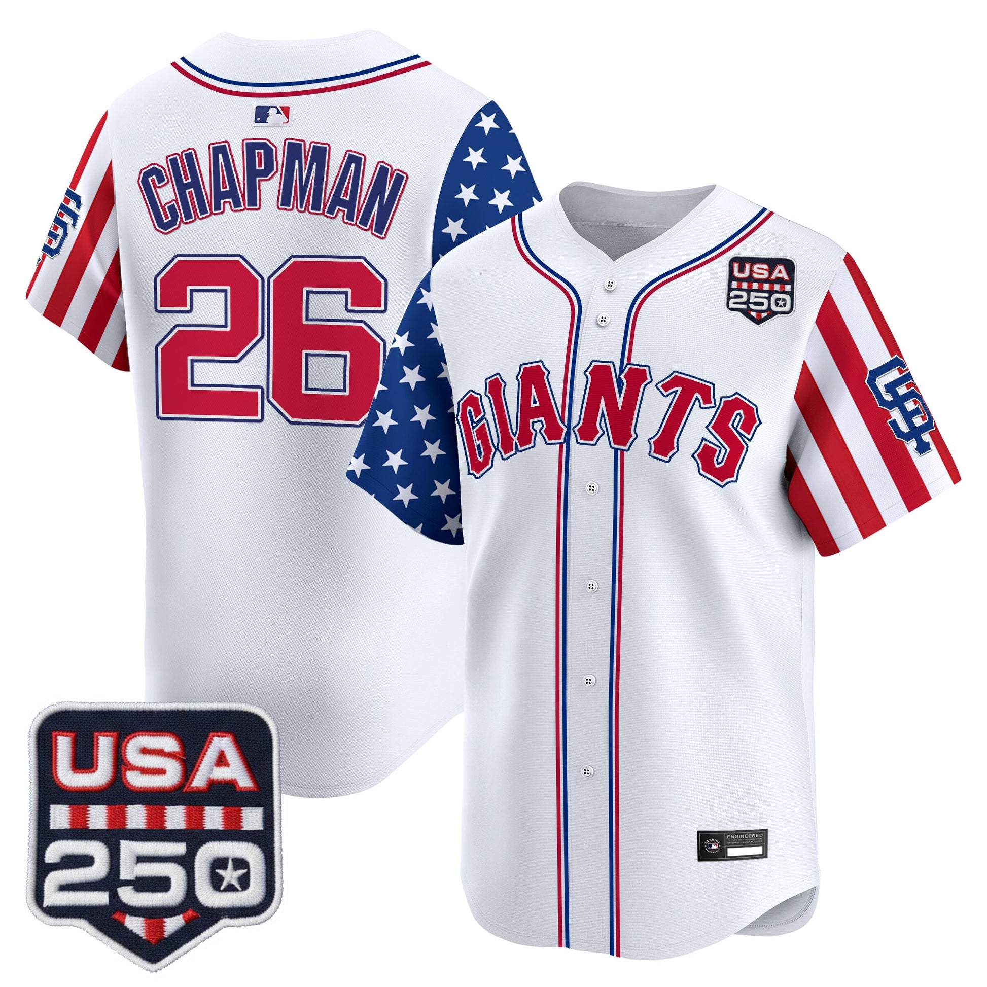 San Francisco Giants "America 250 Edition" Vapor Premier Limited Jersey - All Stitched