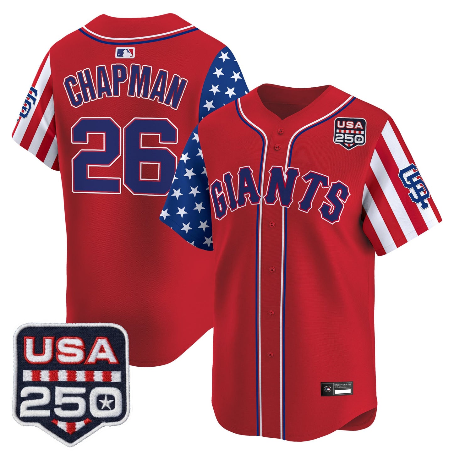 San Francisco Giants "America 250 Edition" Vapor Premier Limited Jersey - All Stitched