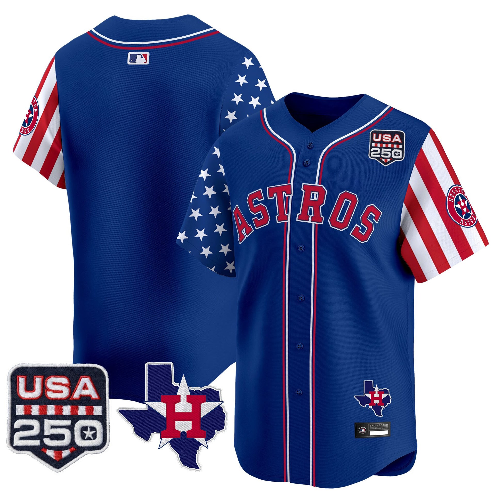 Houston Astros "America 250 Edition" Vapor Premier Limited Jersey - All Stitched