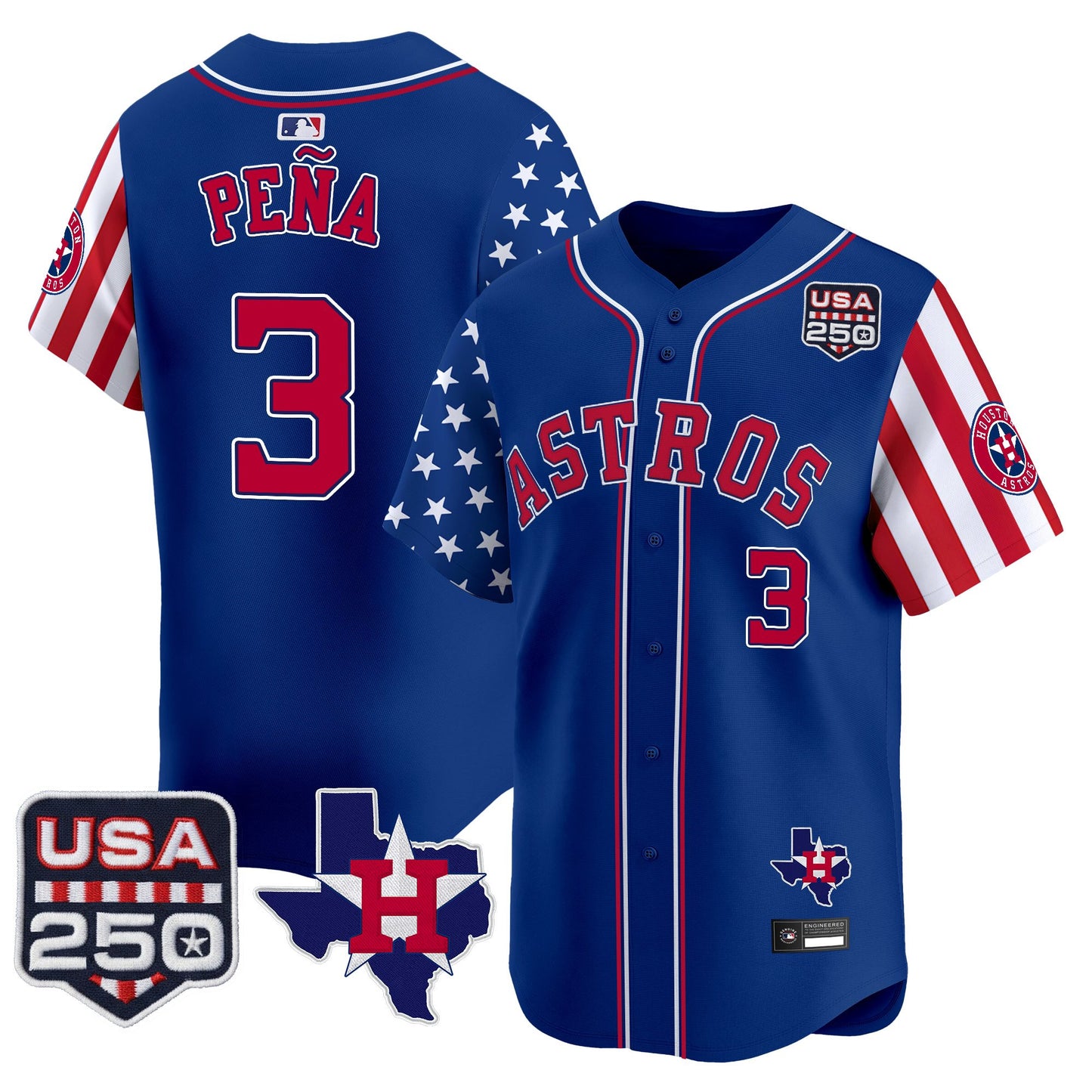 Houston Astros "America 250 Edition" Vapor Premier Limited Jersey - All Stitched