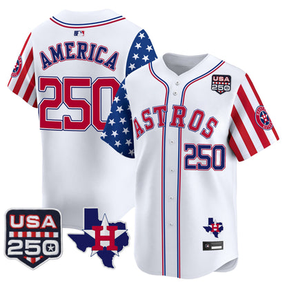 Houston Astros "America 250 Edition" Vapor Premier Limited Jersey - All Stitched