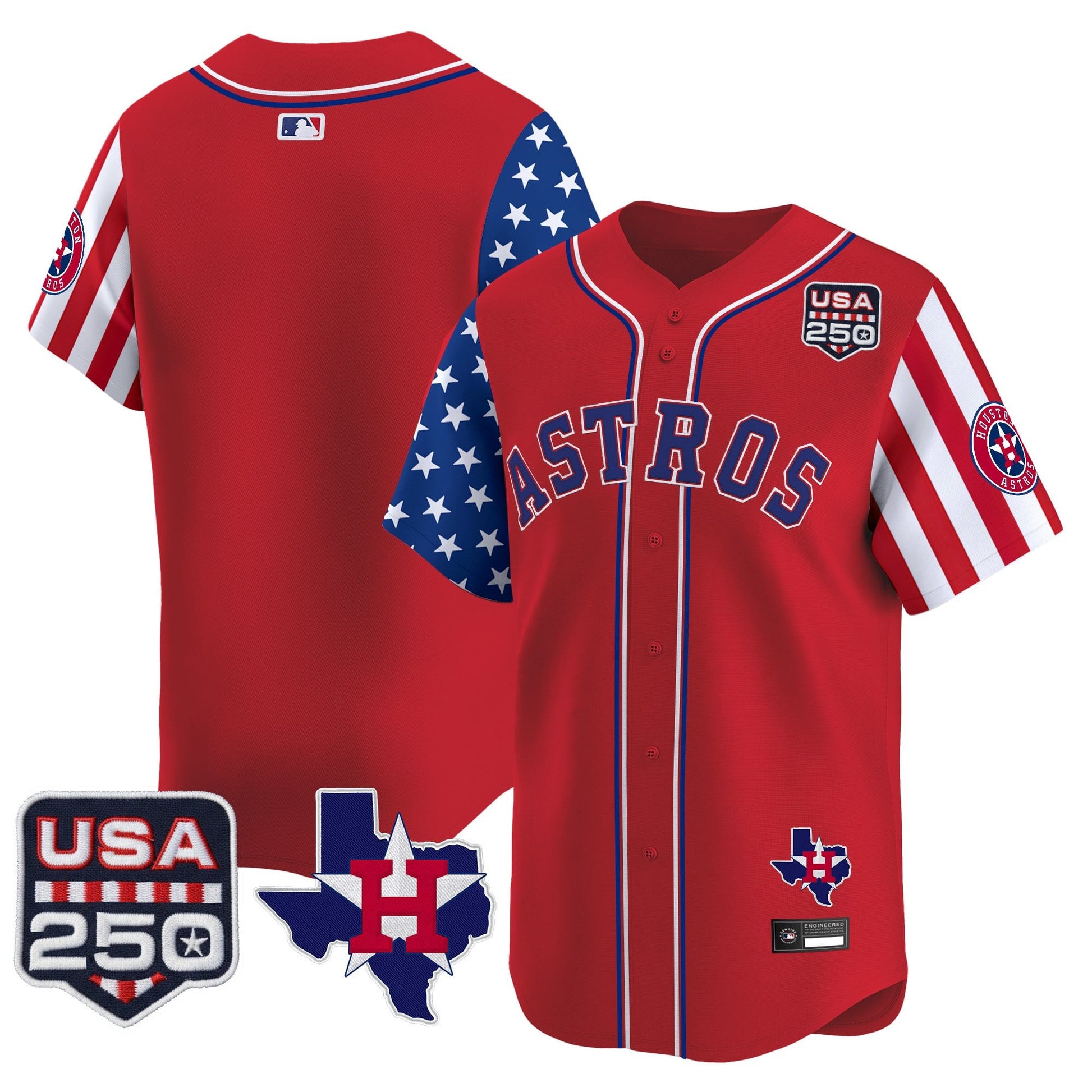 Houston Astros "America 250 Edition" Vapor Premier Limited Jersey - All Stitched