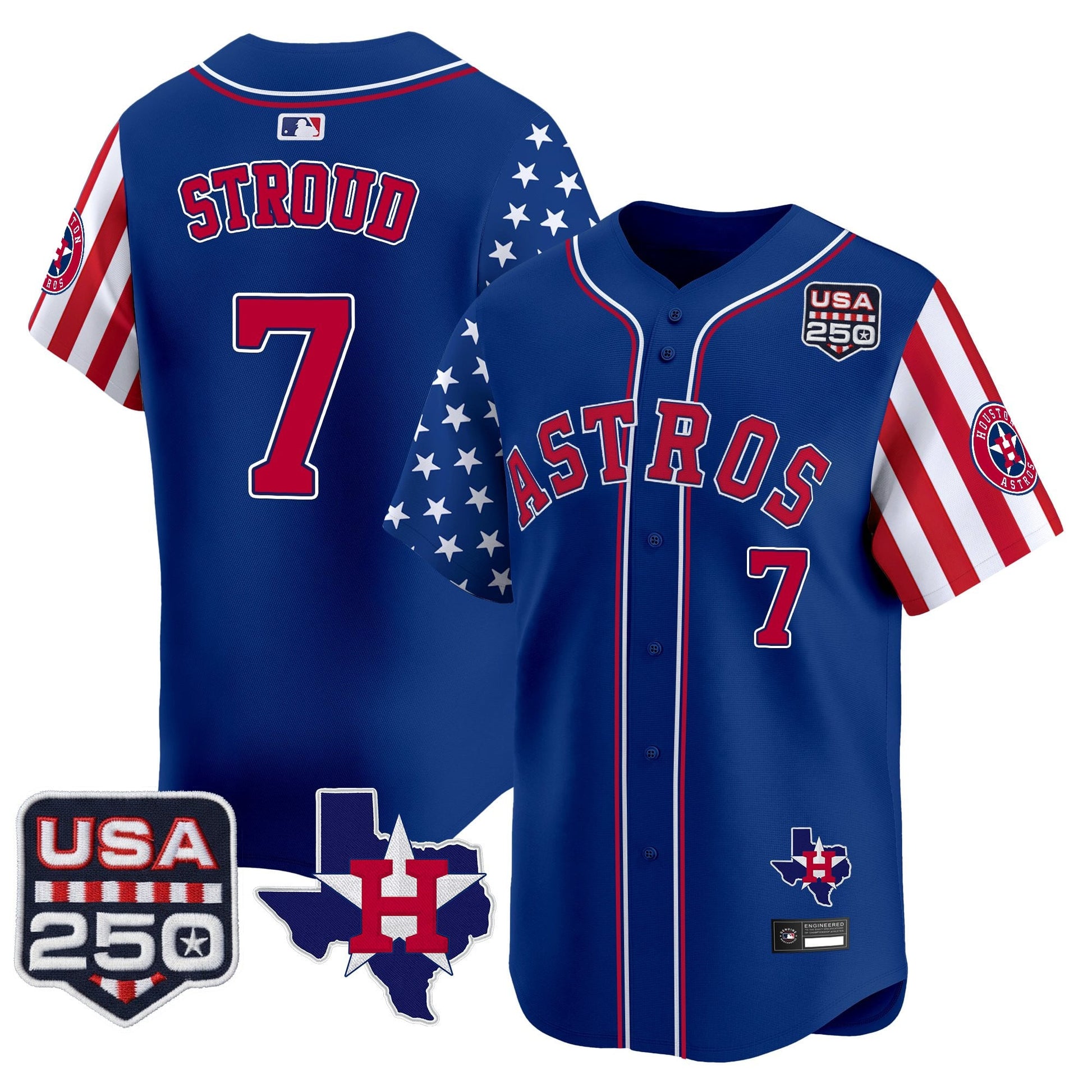 Houston Astros "America 250 Edition" Vapor Premier Limited Jersey - All Stitched