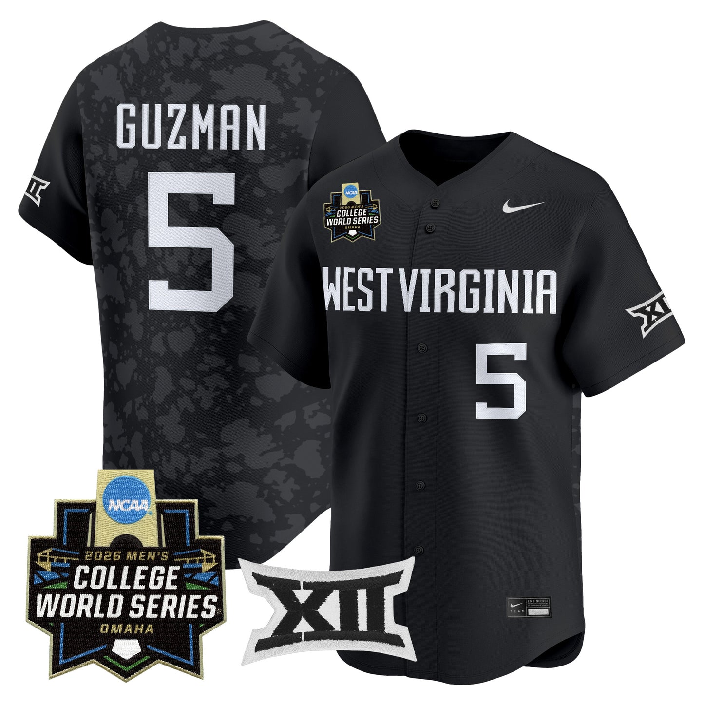 Men's West Virginia Mountaineers 2026 World Series Patch Vapor Premier Limited Jersey - All Stitched