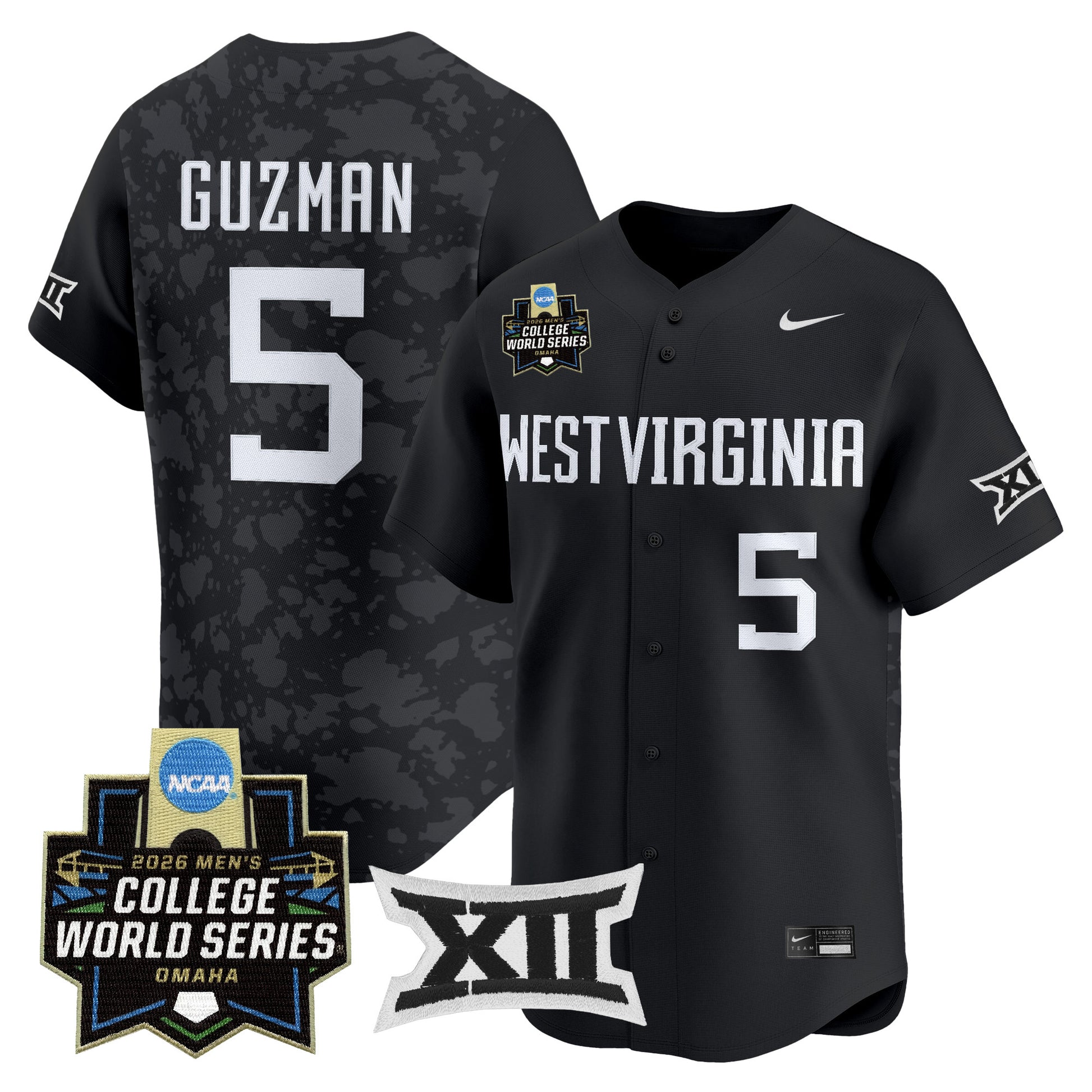 Men's West Virginia Mountaineers 2026 World Series Patch Vapor Premier Limited Jersey - All Stitched