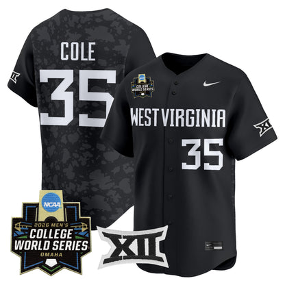 Men's West Virginia Mountaineers 2026 World Series Patch Vapor Premier Limited Jersey - All Stitched