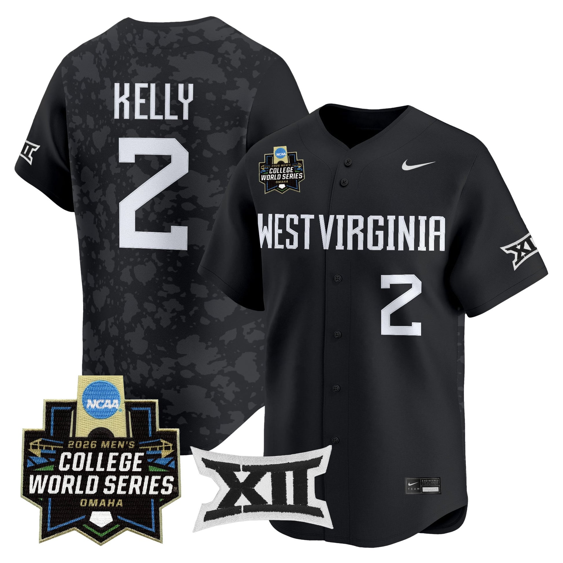 Men's West Virginia Mountaineers 2026 World Series Patch Vapor Premier Limited Jersey - All Stitched