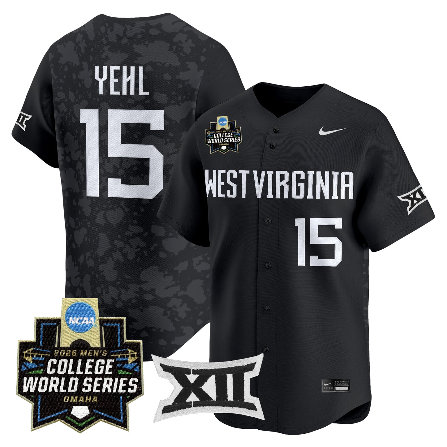Men's West Virginia Mountaineers 2026 World Series Patch Vapor Premier Limited Jersey - All Stitched