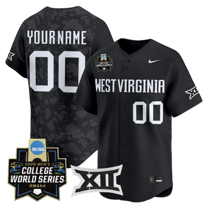 West Virginia Mountaineers 2026 World Series Patch Vapor Premier Limited Custom Jersey - All Stitched