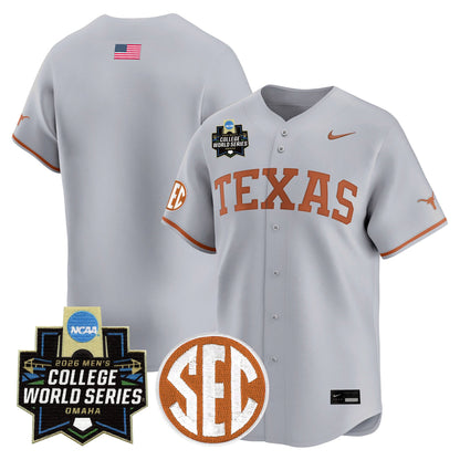 Men's Texas Longhorns 2026 World Series Vapor Premier Limited Jersey - All Stitched