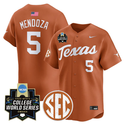 Men's Texas Longhorns 2026 World Series Vapor Premier Limited Jersey - All Stitched