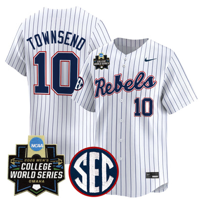 Men's Ole Miss Rebels 2026 World Series Vapor Premier Limited Jersey - All Stitched