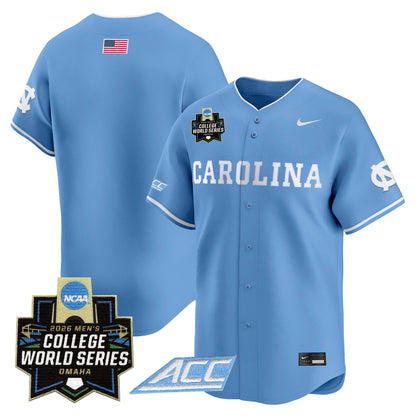Men's North Carolina Tar Heels 2026 World Series Vapor Premier Limited Jersey - All Stitched