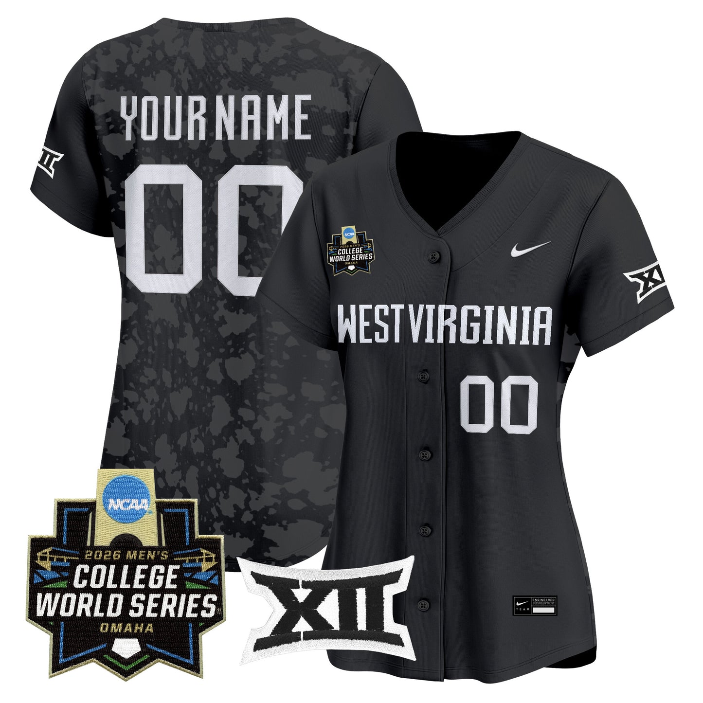 West Virginia Mountaineers 2026 World Series Patch Vapor Premier Limited Custom Jersey - All Stitched