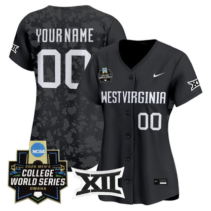 West Virginia Mountaineers 2026 World Series Patch Vapor Premier Limited Custom Jersey - All Stitched